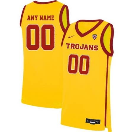 USC Trojans Customized Yellow 2019 College Basketball Jersey