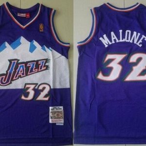 Utah Jazz #32 Karl Malone Purple 1996 Hollywood Classic Swingman Jersey