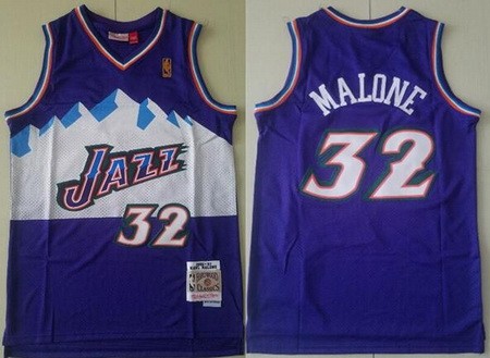 Utah Jazz #32 Karl Malone Purple 1996 Hollywood Classic Swingman Jersey