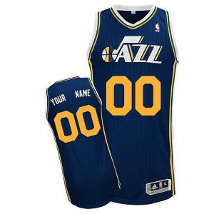 Utah Jazz Customized Navy Swingman Adidas Jersey