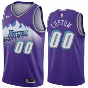 Utah Jazz Customized Purple Classic Stitched Swingman Jersey