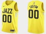 Utah Jazz Customized Yellow 2022 Icon Swingman Jersey