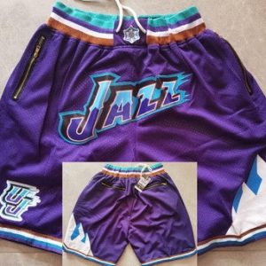 Utah Jazz Purple Classic Just Don Shorts