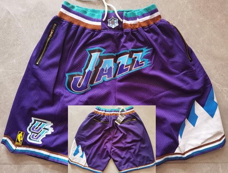 Utah Jazz Purple Classic Just Don Shorts