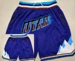 Utah Jazz Purple Throwback Just Don Shorts