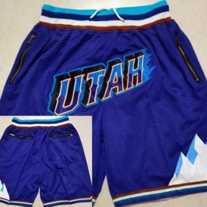 Utah Jazz Purple Throwback Just Don Shorts