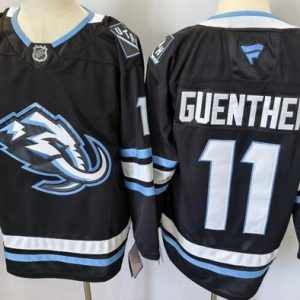 Utah Mammoth #11 Dylan Guenther Black Authentic Jersey