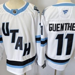 Utah Mammoth #11 Dylan Guenther White Authentic Jersey