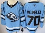 Utah Mammoth #70 Karel Vejmelka Blue Authentic Jersey