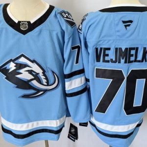 Utah Mammoth #70 Karel Vejmelka Blue Authentic Jersey