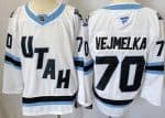 Utah Mammoth #70 Karel Vejmelka White Authentic Jersey