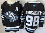 Utah Mammoth #98 Mikhail Sergachev Black Authentic Jersey