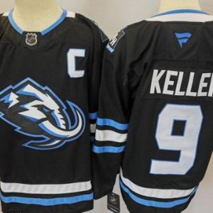 Utah Mammoth #9 Clayton Keller Black Authentic Jersey