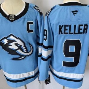 Utah Mammoth #9 Clayton Keller Blue Authentic Jersey