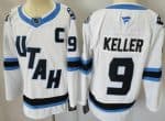 Utah Mammoth #9 Clayton Keller White Authentic Jersey