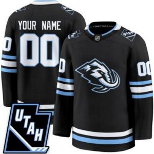 Utah Mammoth Customized Black Fanatics Authentic Jersey
