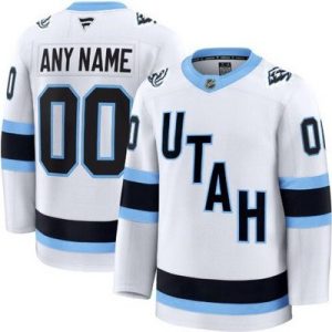 Utah Mammoth Customized White Fanatics Authentic Jersey