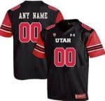 Utah Utes Customized Black College Football Jersey