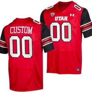 Utah Utes Customized Red College Football Jersey