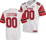 Utah Utes Customized White College Football Jersey