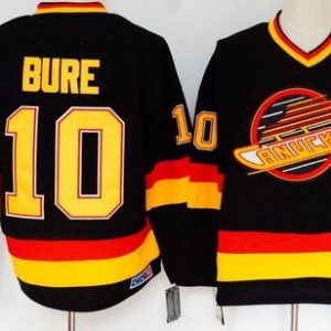 Vancouver Canucks #10 Pavel Bure Black Throwback Jersey