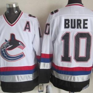 Vancouver Canucks #10 Pavel Bure White Throwback Jersey