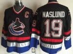 Vancouver Canucks #19 Markus Naslund Black Retro Jersey