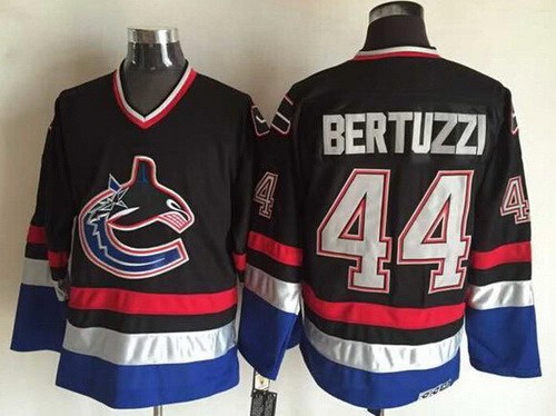 Vancouver Canucks #44 Todd Bertuzzi Black Retro Jersey