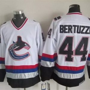 Vancouver Canucks #44 Todd Bertuzzi White Throwback Jersey