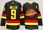 Vancouver Canucks #9 JT Miller Black Alternate Authentic Jersey