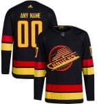 Vancouver Canucks Customized Black Alternate Authentic Jersey
