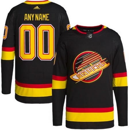Vancouver Canucks Customized Black Alternate Retro Authentic Jersey