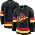 Vancouver Canucks Customized Black Fanatics Authentic Jersey