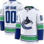 Vancouver Canucks Customized White Fanatics Authentic Jersey