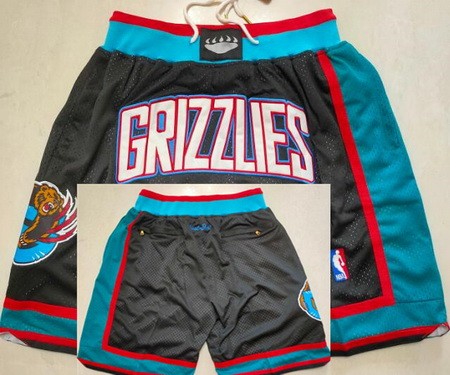 Vancouver Grizzlies Black Classic Just Don Shorts