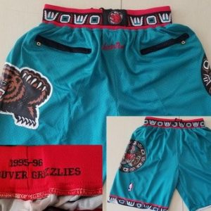Vancouver Grizzlies Green 1995 Just Don Shorts