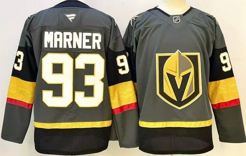 Vegas Golden Knights #93 Mitch Marner Gray Authentic Jersey