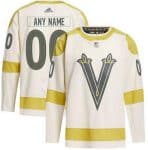 Vegas Golden Knights Customized Cream 2024 NHL Winter Classic Authentic Jersey