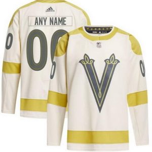 Vegas Golden Knights Customized Cream 2024 NHL Winter Classic Authentic Jersey