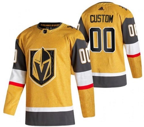 Vegas Golden Knights Customized Gold 2021 Alternate Authentic Jersey