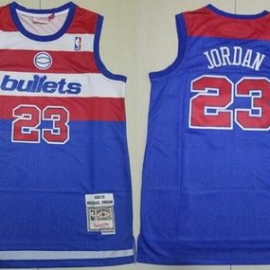 Washington Bullets #23 Michael Jordan Blue 2002 Throwback Swingman Jersey