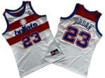 Washington Bullets #23 Michael Jordan Whtie Throwback Swingman Jersey