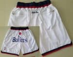 Washington Bullets White Just Don Throwback Swingman Shorts