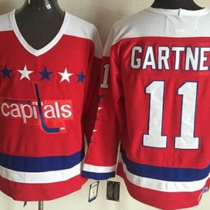 Washington Capitals #11 Mike Gartner Red Winter Classic Throwback Jersey