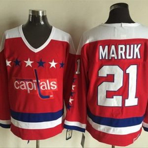Washington Capitals #21 Dennis Maruk Red Winter Classic Throwback Jersey