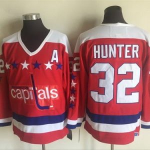 Washington Capitals #32 Dale Hunter Red Winter Classic Throwback Jersey
