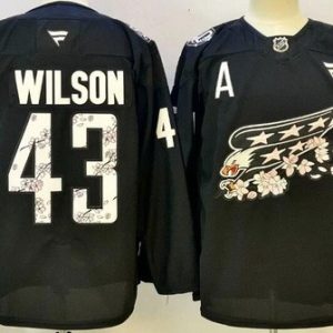 Washington Capitals #43 Tom Wilson Black 50th Authentic Jersey