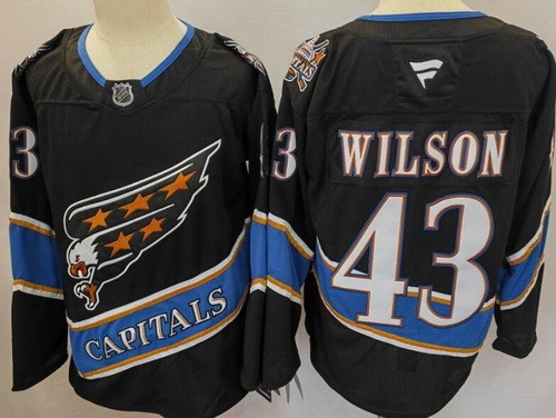 Washington Capitals #43 Tom Wilson Black Authentic Jersey