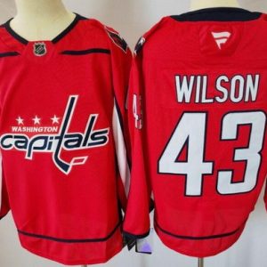 Washington Capitals #43 Tom Wilson Red Authentic Jersey