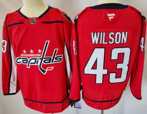 Washington Capitals #43 Tom Wilson Red Authentic Jersey